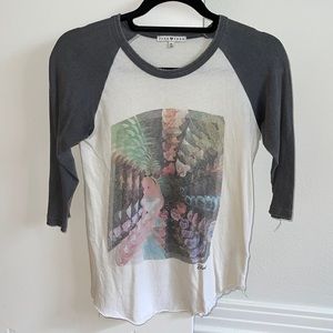Junk Food Women's Alice in Wonderland 3/4 Sleeve Raglan T-Shirt